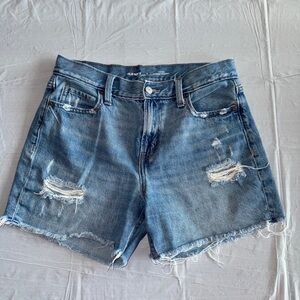 Old Navy‎ Blue Jean Shorts Distressed Cut-Off